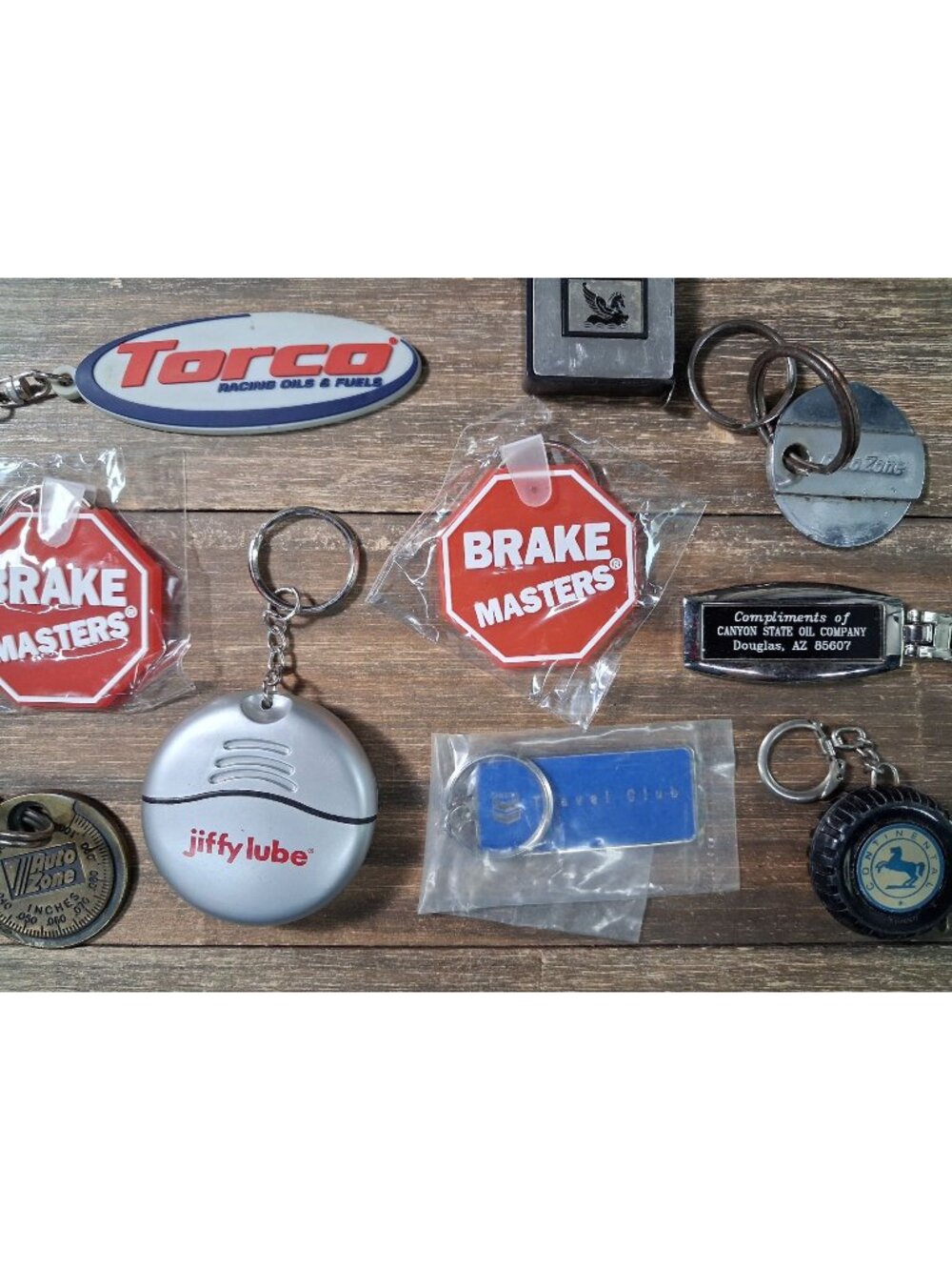 Car Gas Oil Repair Theme Keychain Lot Auto Zone Mobil Continental Racing Other